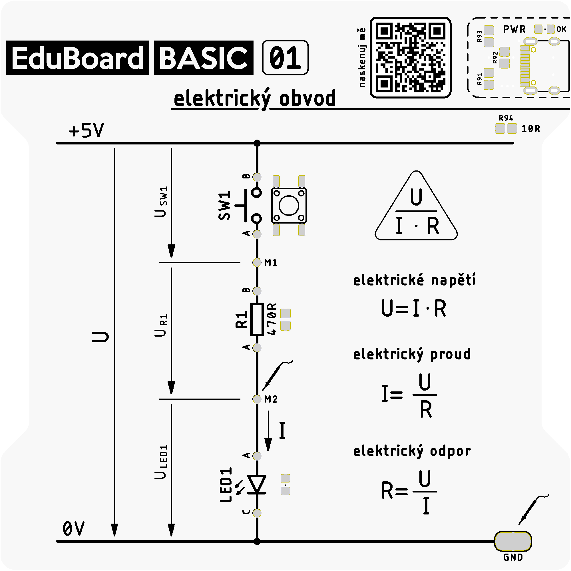 EduBoard BASIC 01 – elektrický obvod
